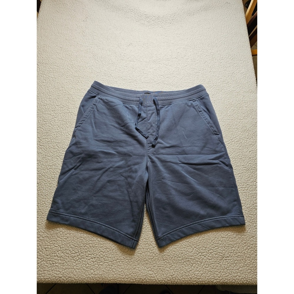 Banana Republic Mens XL Tall Blue Gray French Terry Drawstring Lounge Shorts